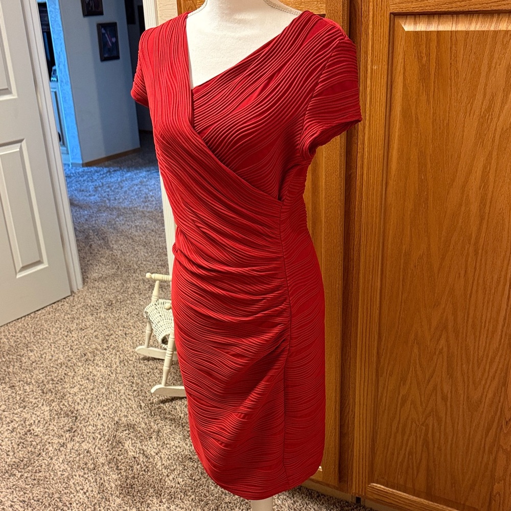 Joseph Ribkoff Red Asymmetrical Dress